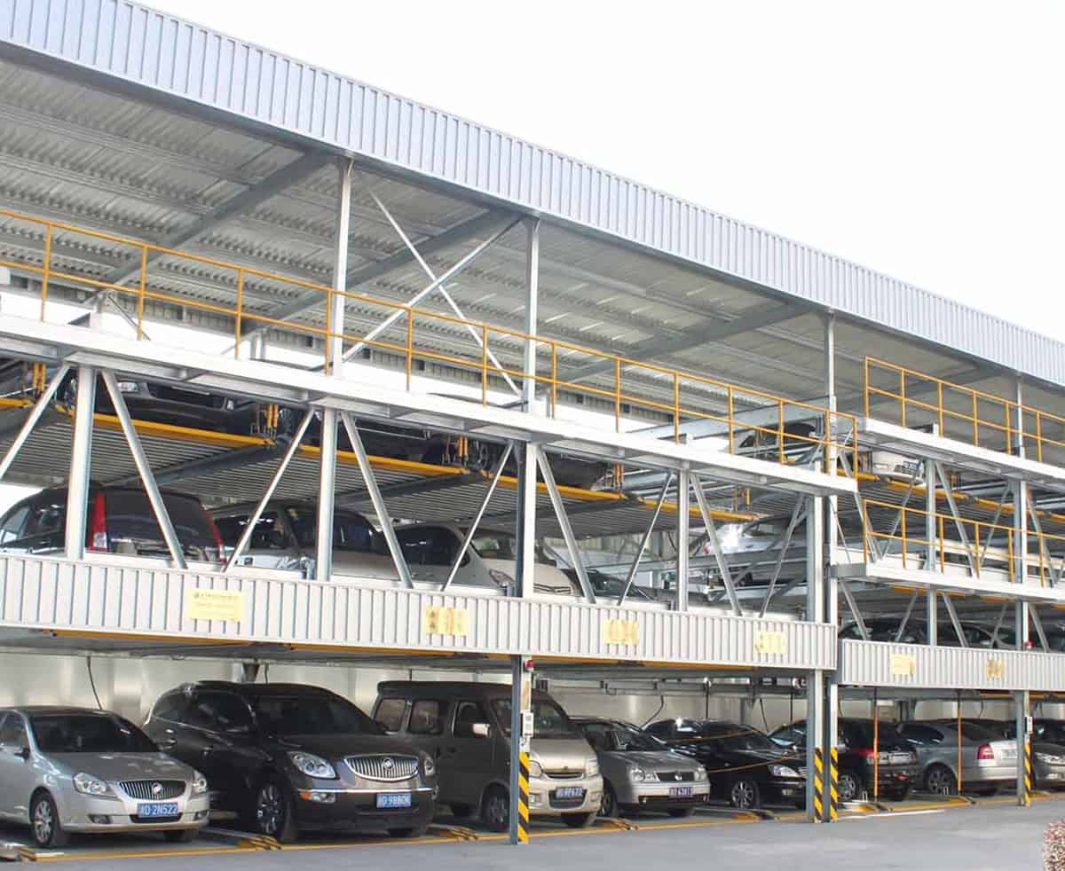 PSH4-D2負二正二地坑四層升降橫移立體停車設備